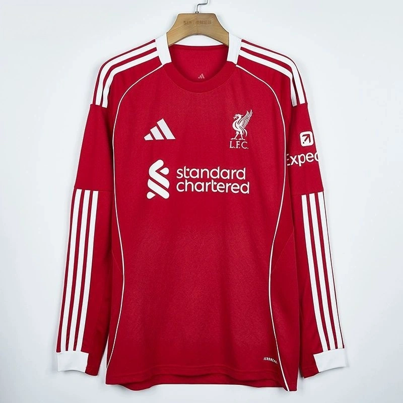 2025/26 Liverpool Home Long Sleeved Jersey