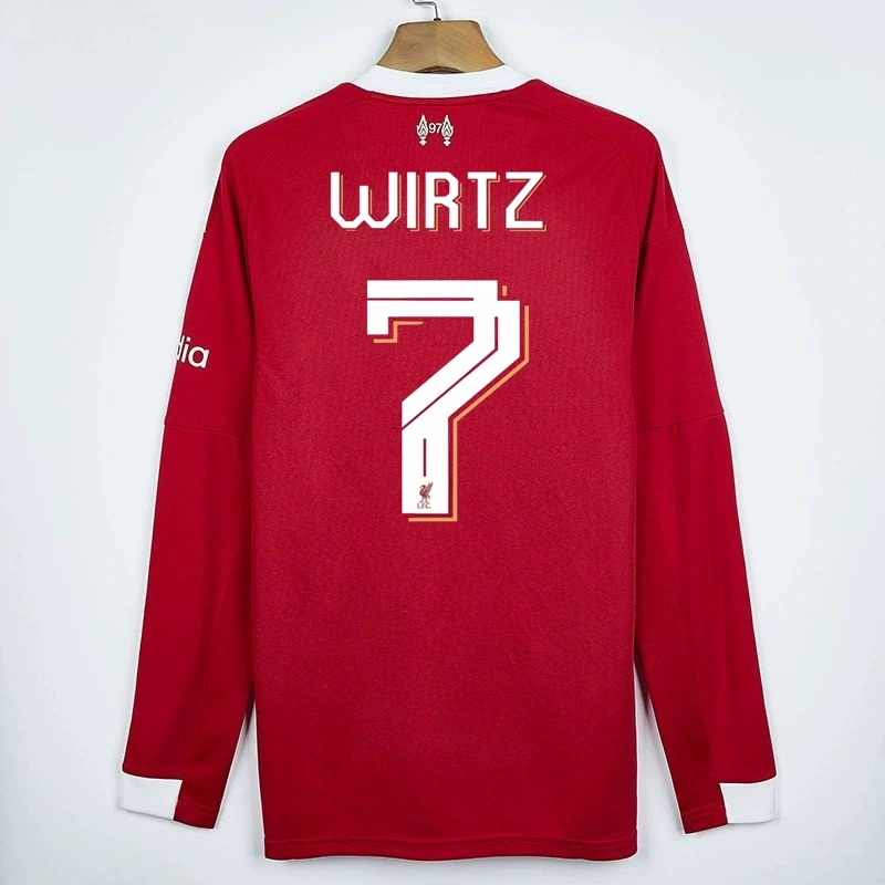 2025/26 Liverpool Home Long Sleeved Jersey