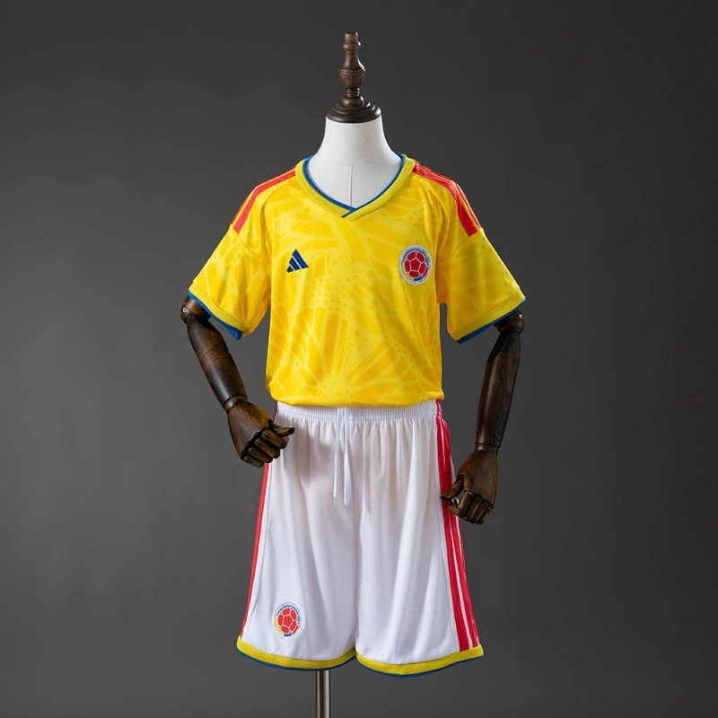 2026 Colombia World Cup Home Men And Kids Kit