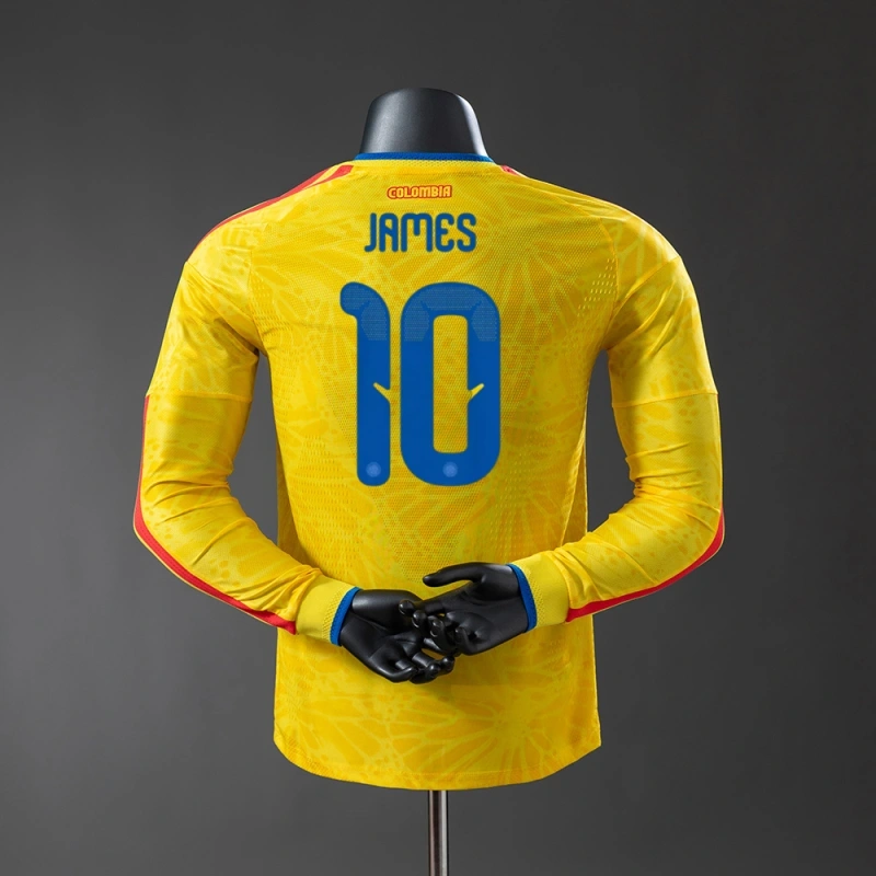 2026 Colombia World Cup Long Sleeves Home Jersey Player Version