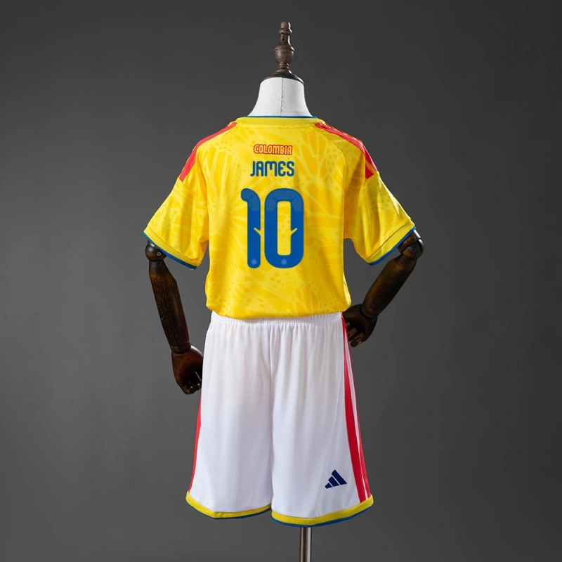 2026 Colombia World Cup Home Men And Kids Kit