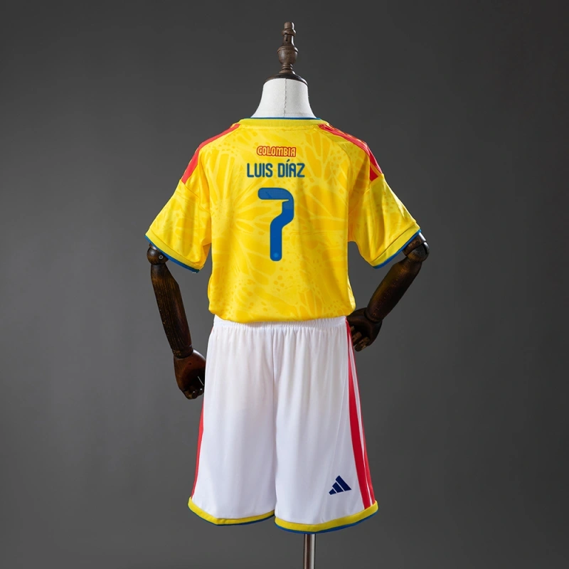 2026 Colombia World Cup Home Men And Kids Kit