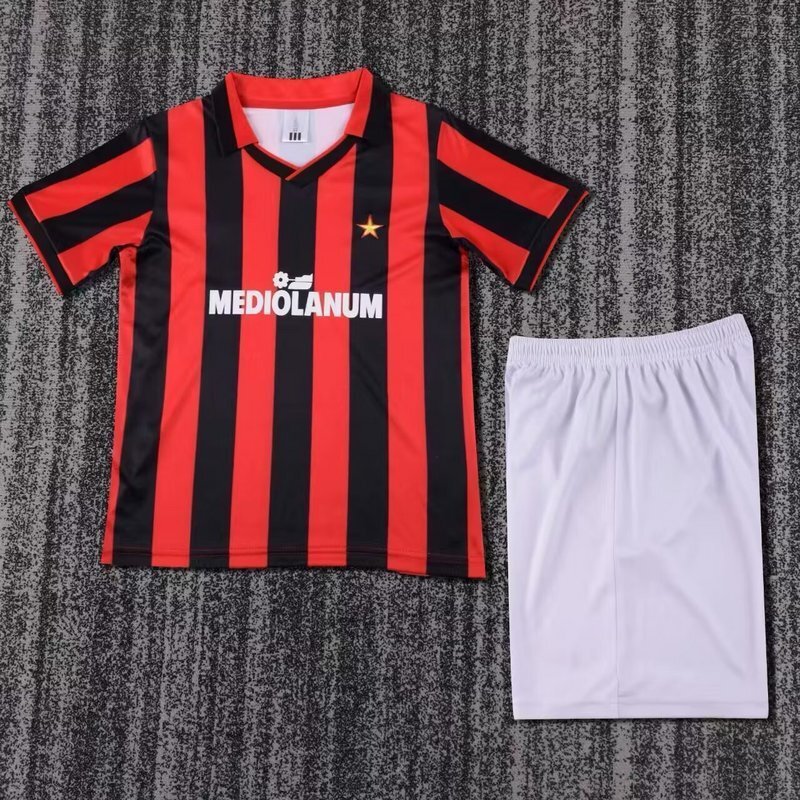 1990/91 Ac Milan Home Kids Kit