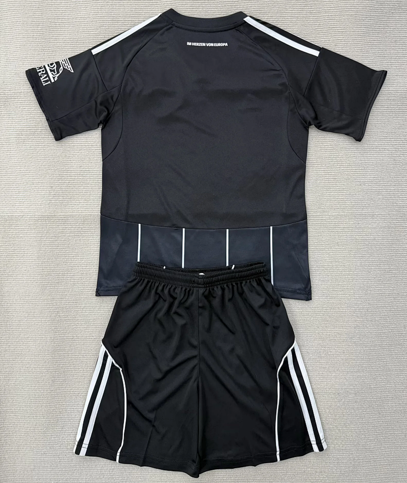 2025/26 Frankfurt Champions League Black Kids Kit