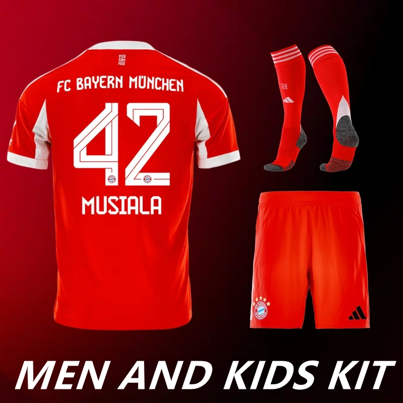 2025/26 Bayern Munich Home Men And Kids Kit