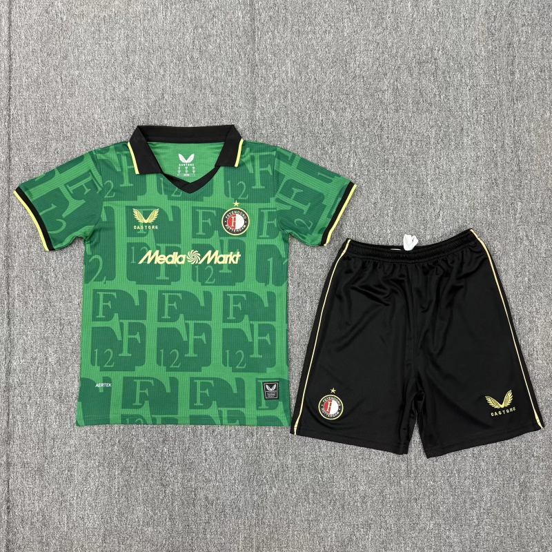 2025/26 Feyenoord Fourth Away Kids Kit