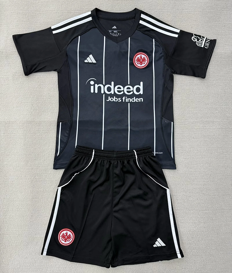 2025/26 Frankfurt Champions League Black Kids Kit