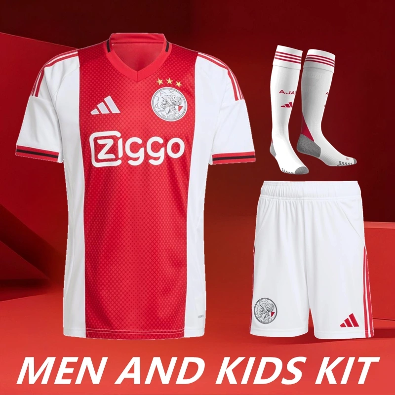 2025/26 Ajax Home Men And Kids Kit