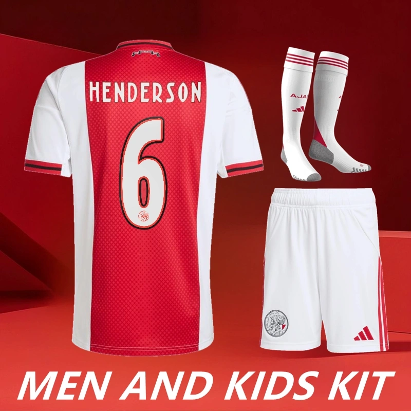 2025/26 Ajax Home Men And Kids Kit