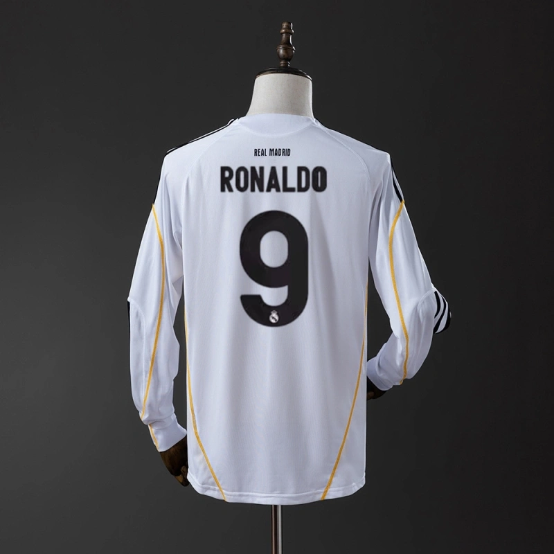 2009/10 Real Madrid Long Sleeve Home Jersey