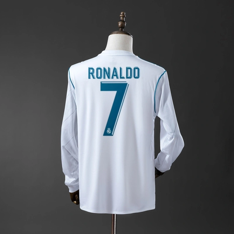 2017/18 Real Madrid Long Sleeve Home Jersey