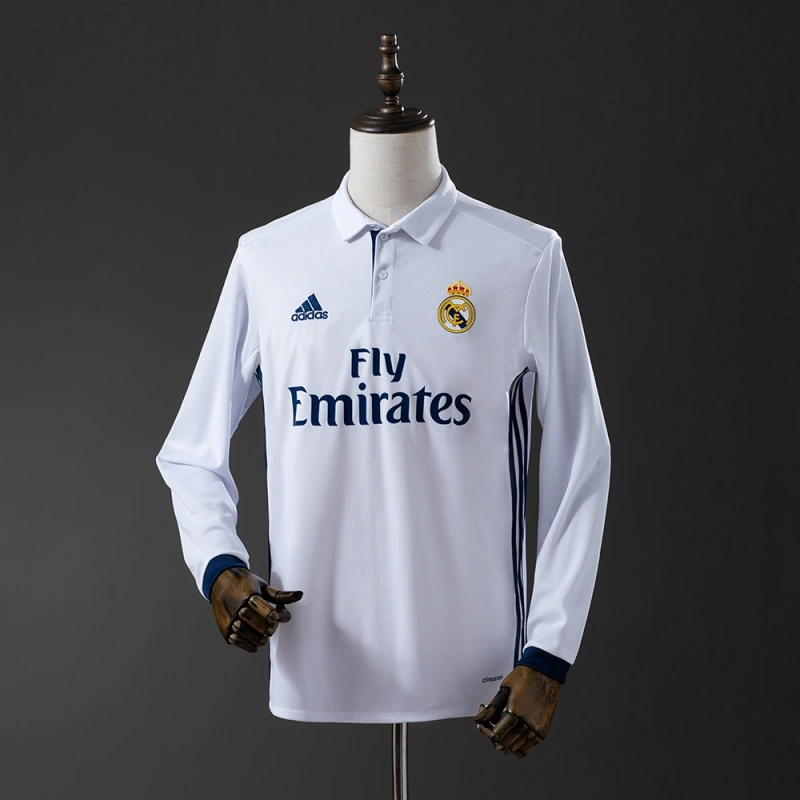 2016/17 Real Madrid Long Sleeve Home Jersey