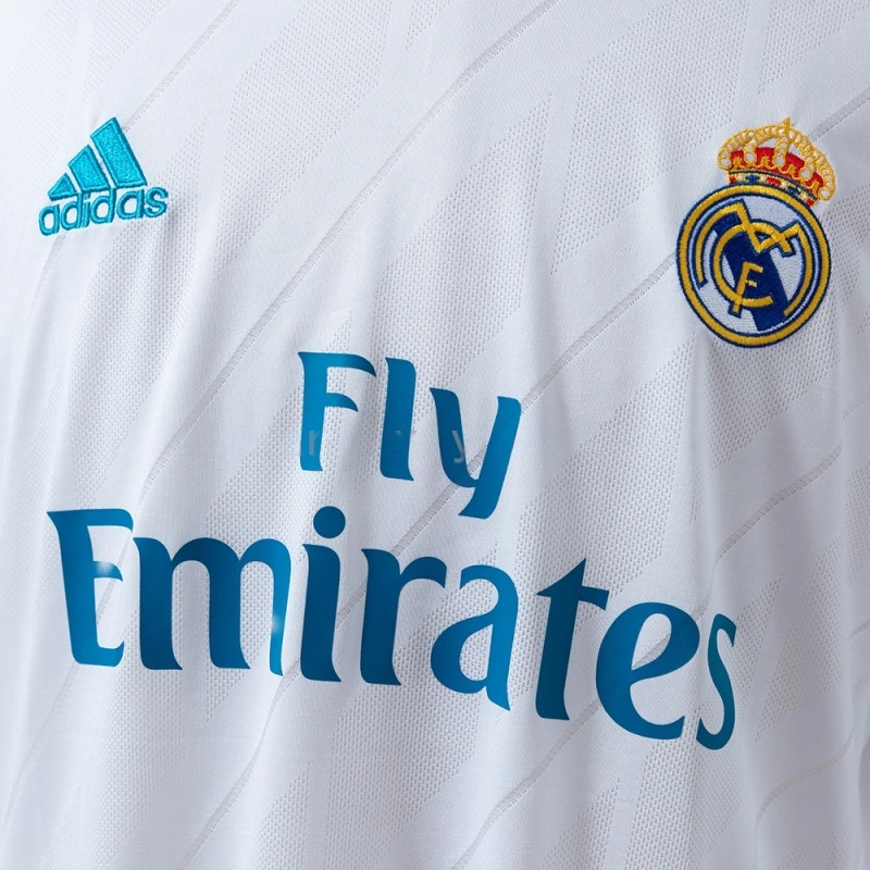 2017/18 Real Madrid Long Sleeve Home Jersey