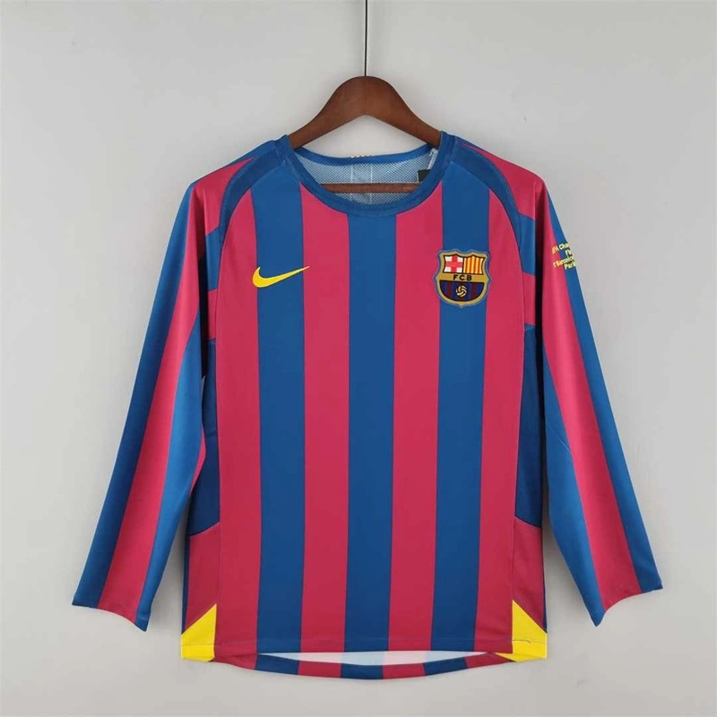 2005/06 Barcelona Long Sleeve Home Jersey
