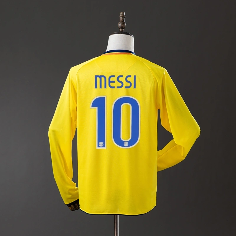 2008/09 Barcelona Long Sleeve Away Jersey