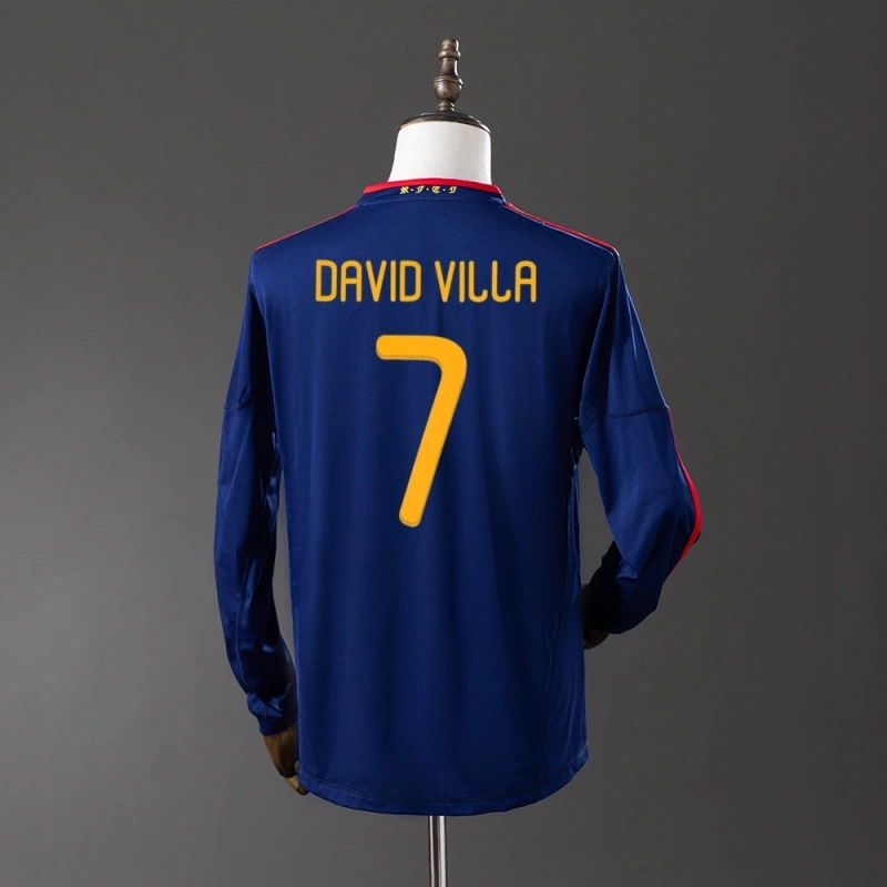 2010 World Cup Spain Away Long Sleeve Jersey