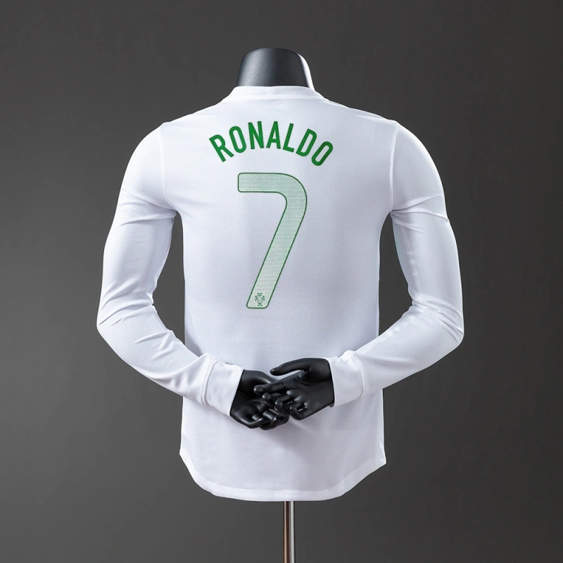 2012 Portugal Long Sleeve Away Jersey Player Version