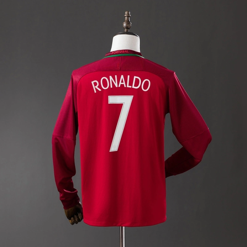 2016 Portugal Long Sleeve Home Jersey