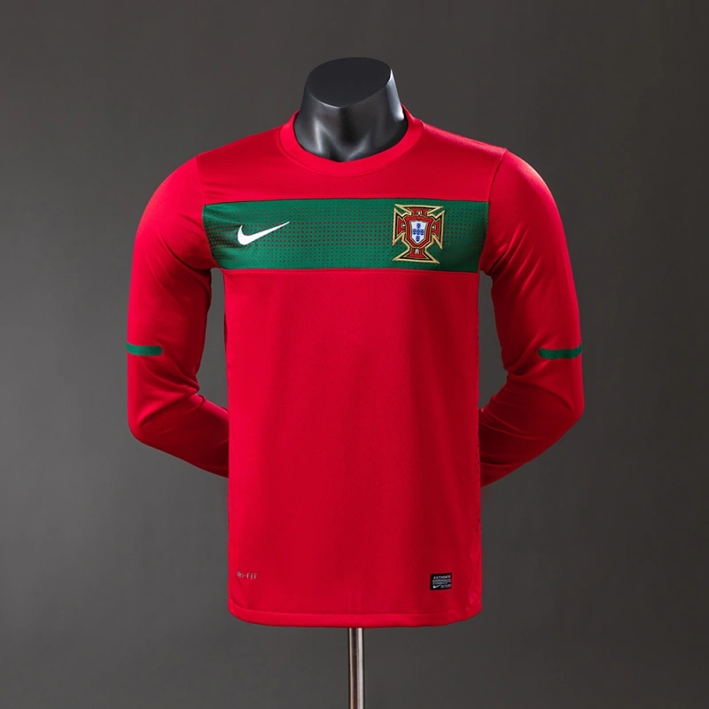 2010 Portugal Home Jersey Long Sleeve Player Version
