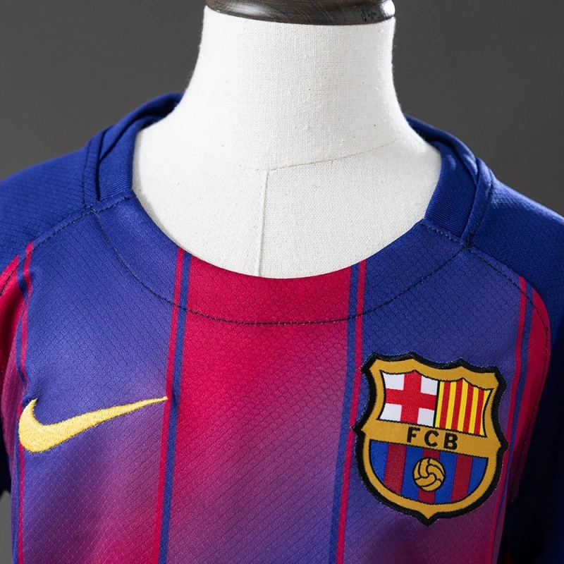 2025/26 Barcelona Home Jersey Men And Kids Kit