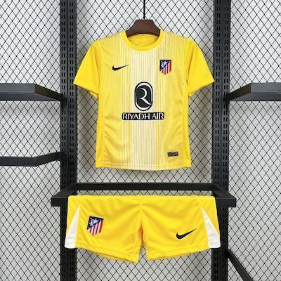 2025/26 Atlético De Madrid Yellow Goalkeeper Kid Kit