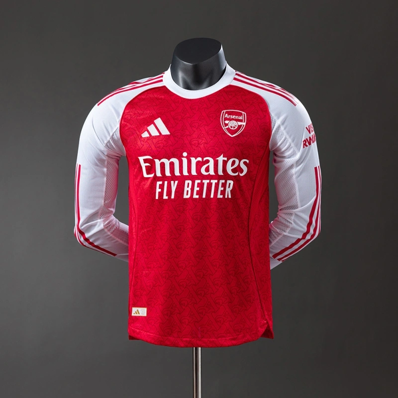 2025/26 Arsenal Home Long Sleeve Player Version