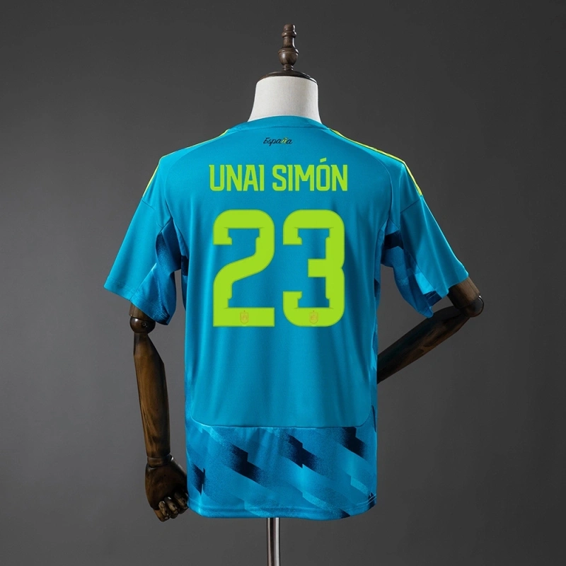 2026 Spain World Cup Blue Goalkeper Jersey