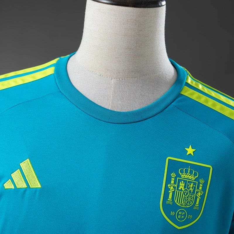 2026 Spain World Cup Blue Goalkeper Jersey