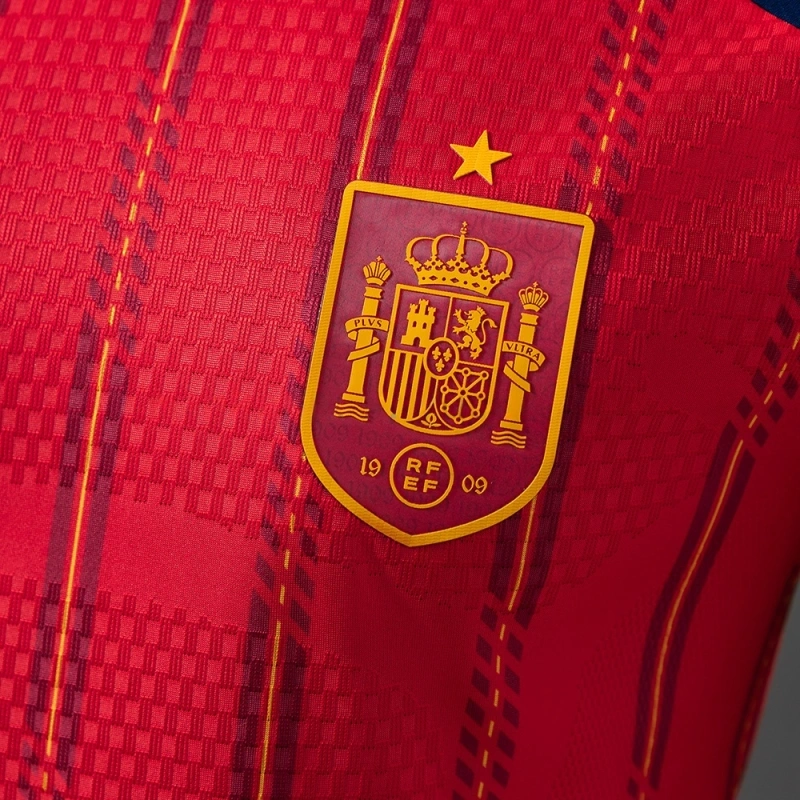 2026 World Cup Spain Home Long Sleeve Jersey Player Version