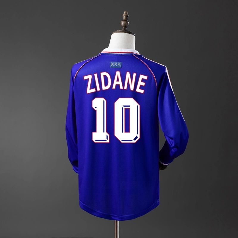 1998 World Cup France Long Sleeve Home Jersey