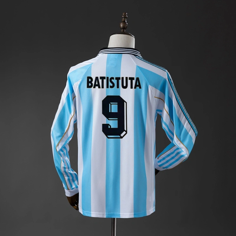 1998 Argentina Long Sleeve Home Jersey