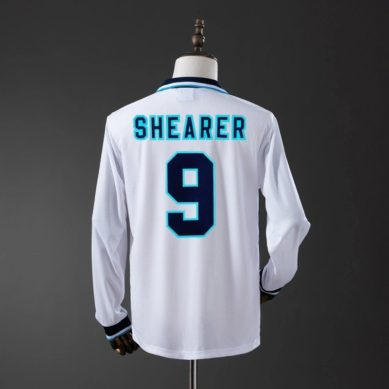 1996 England Long Sleeve Home Jersey