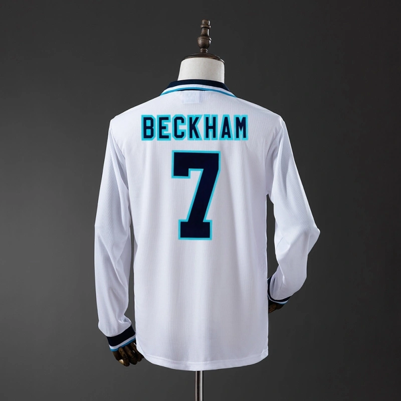 1996 England Long Sleeve Home Jersey