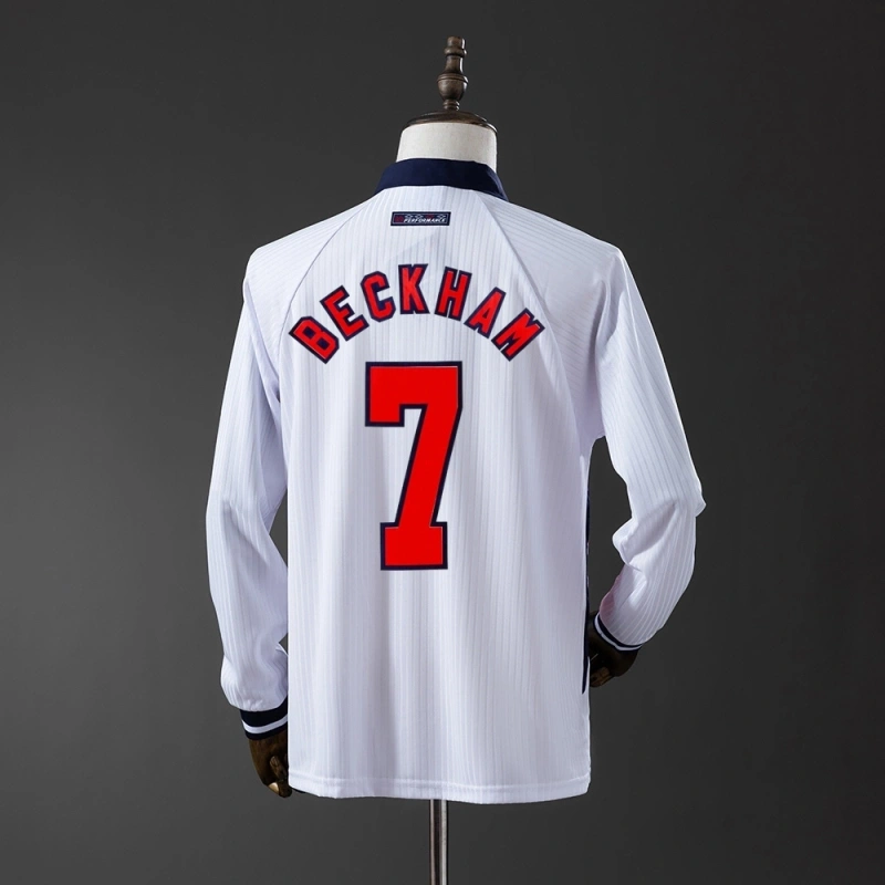 1998 England Long Sleeve Home Jersey