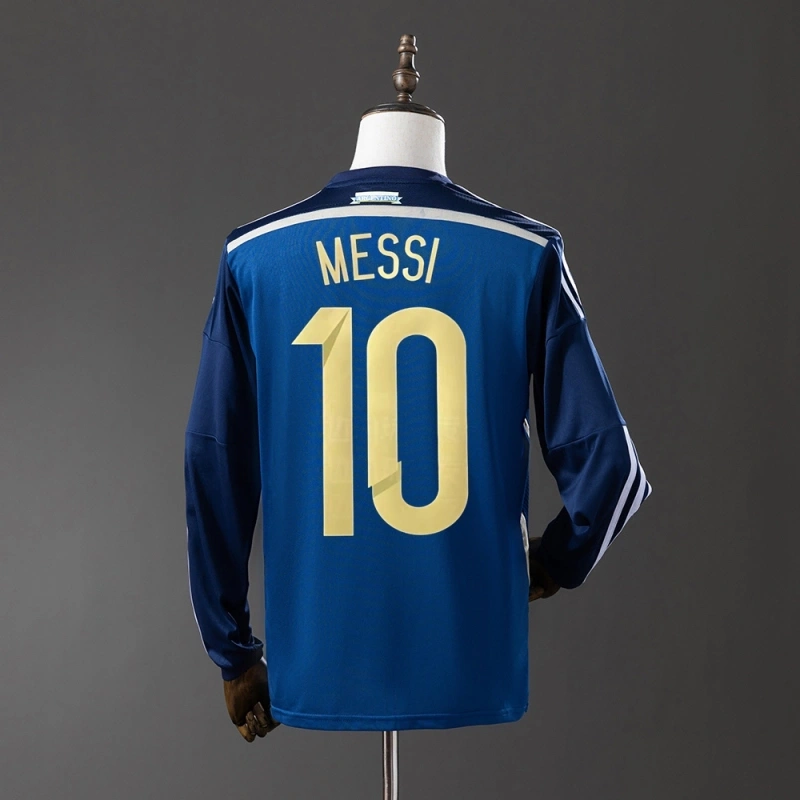 2014 Argentina Long Sleeve Away Jersey