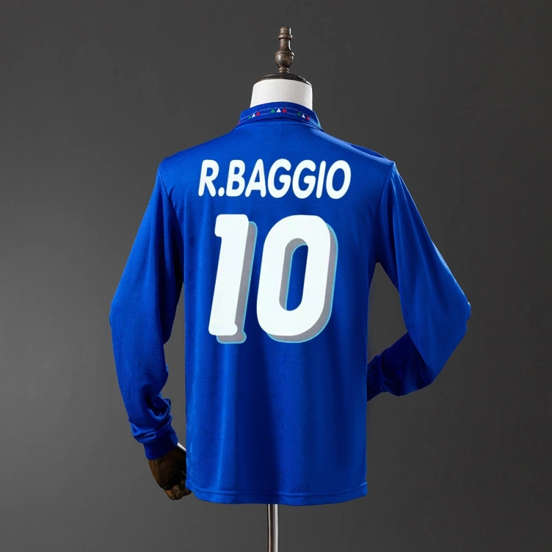 1994 World Cup Italy Long Sleeve Home Jersey