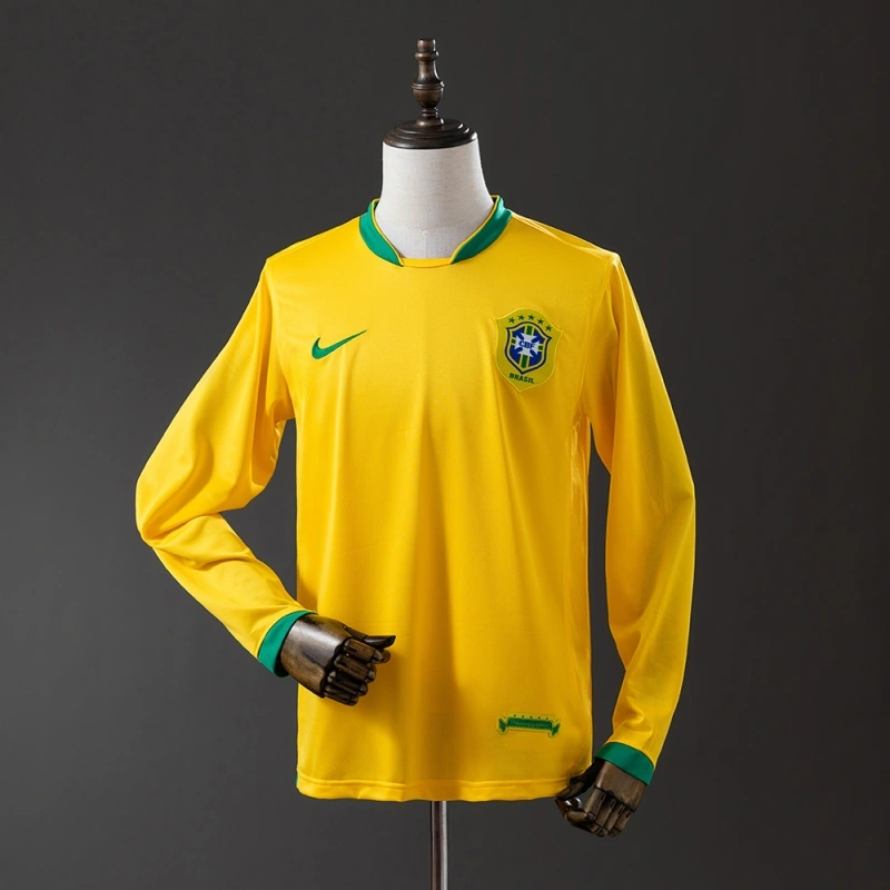 2006 Brazil Home Long Sleeved Jersey