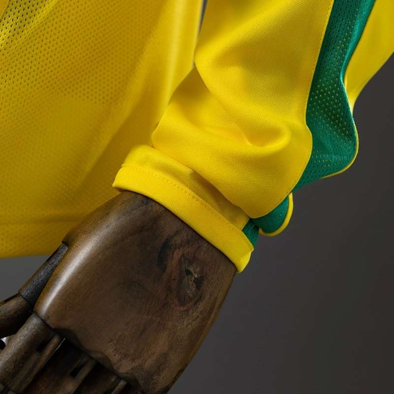 2002 Brazil Long Sleeve Home Jersey