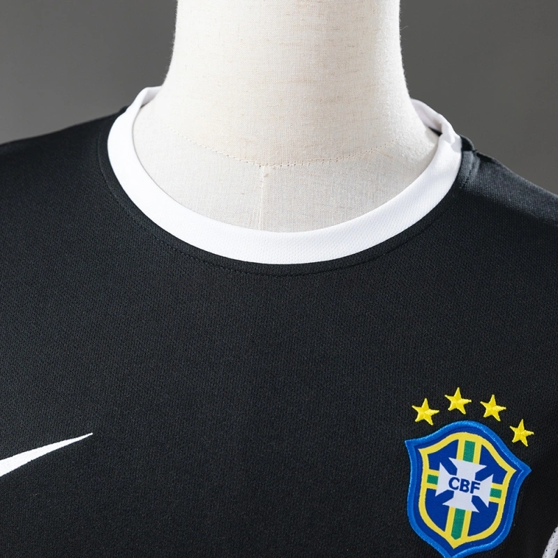 2002 Brazil Goalkeeper Black Jersey