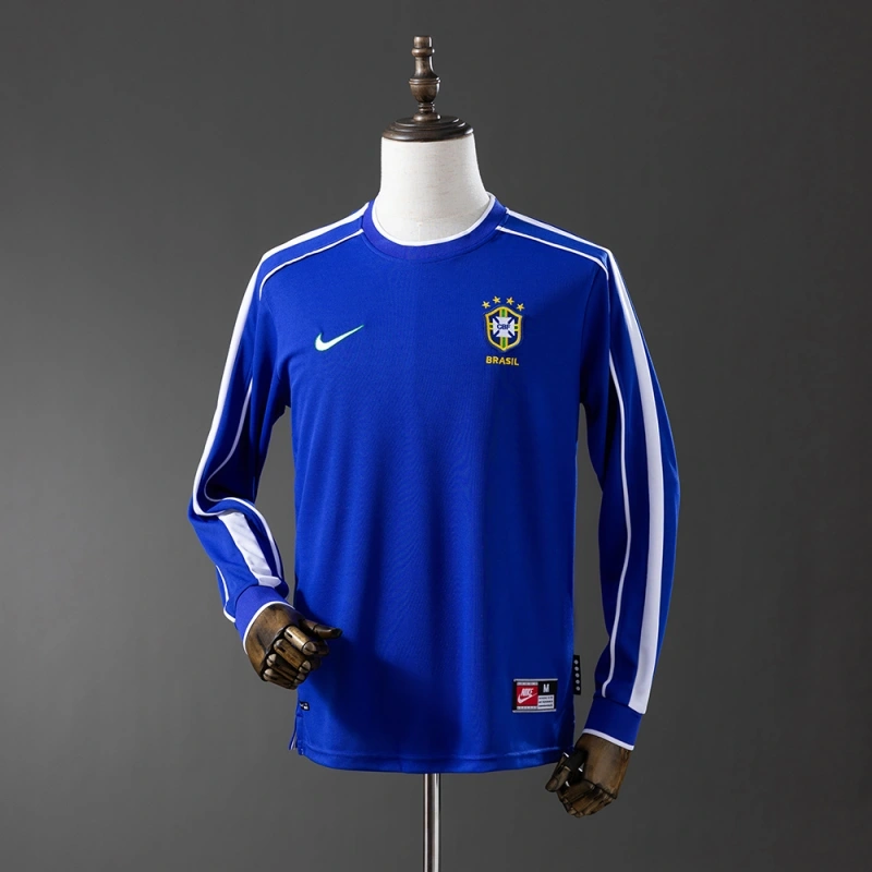 1998 Brazil Long Sleeve Away Jersey
