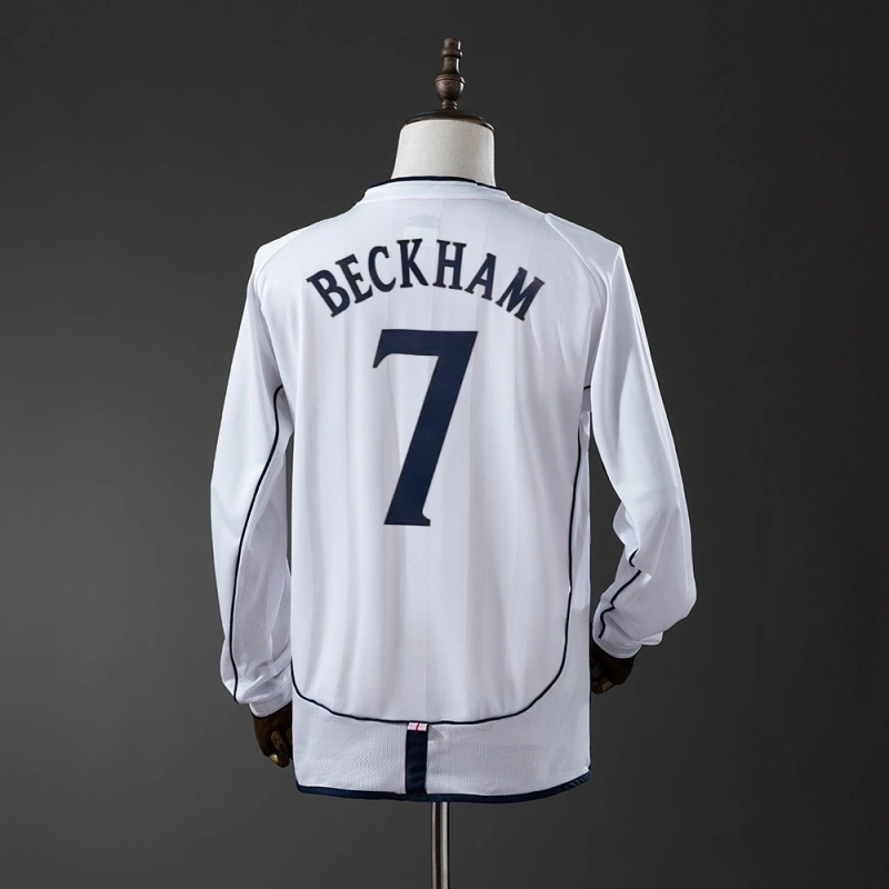 2002 England Long Sleeve Home Jersey