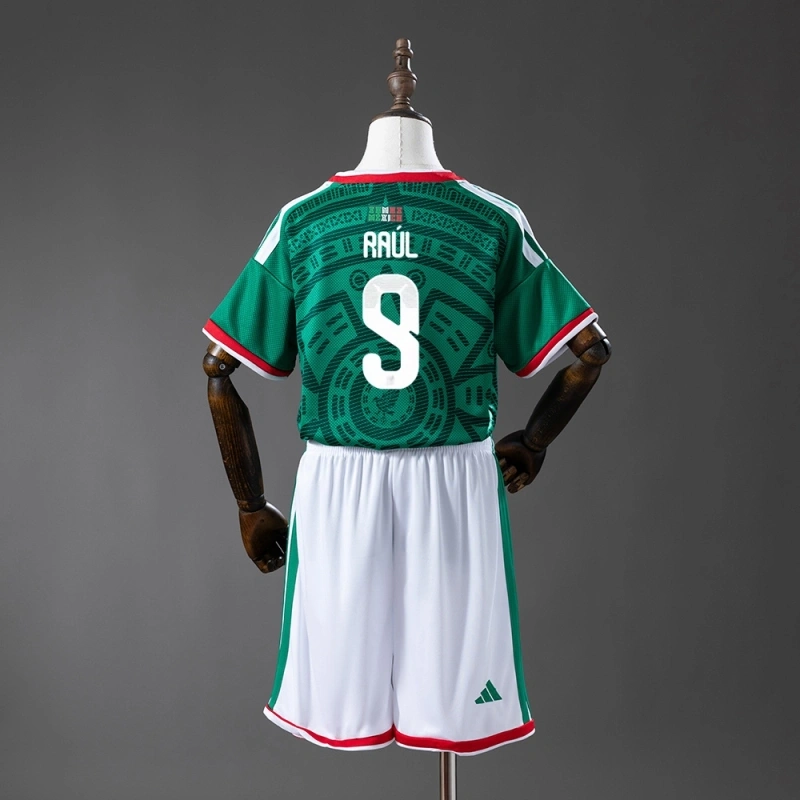 2026 Mexico World Cup Home Men And Kids Kit