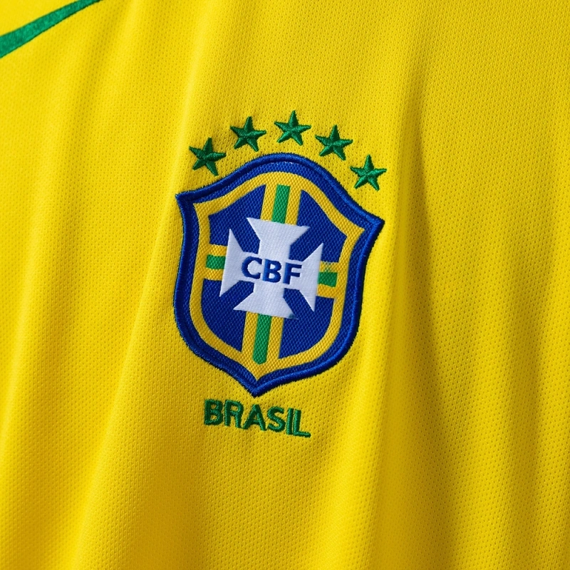 2004 Brazil Home Long Sleeved Jersey