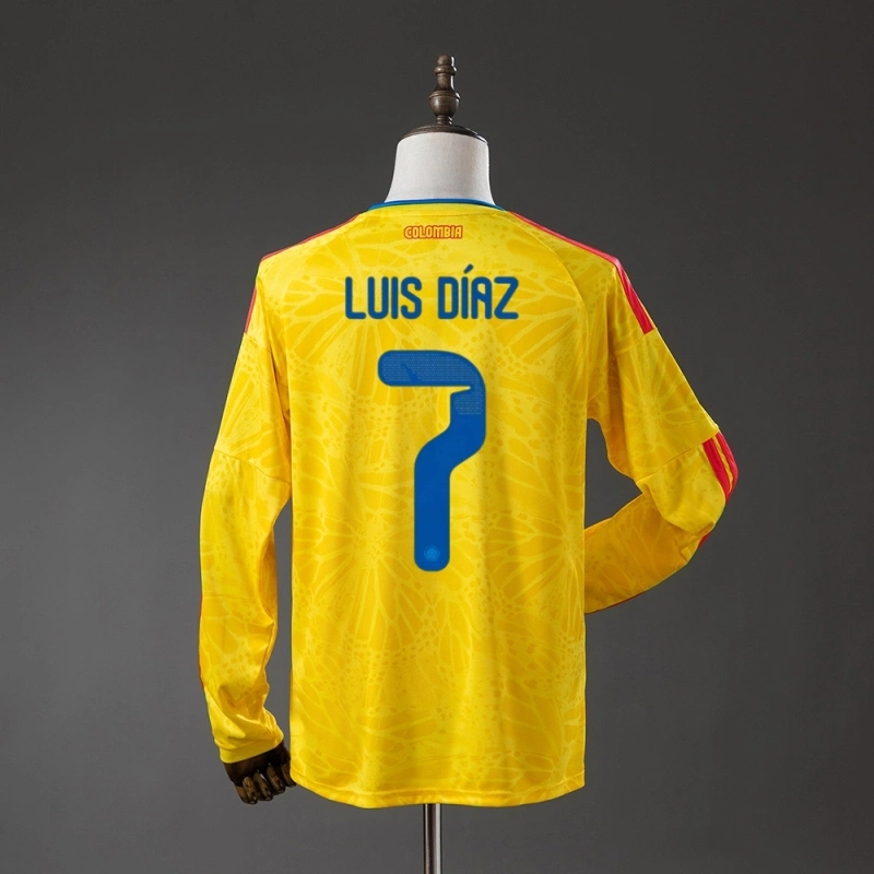 2026 Colombia World Cup Home Long Sleeve Jersey