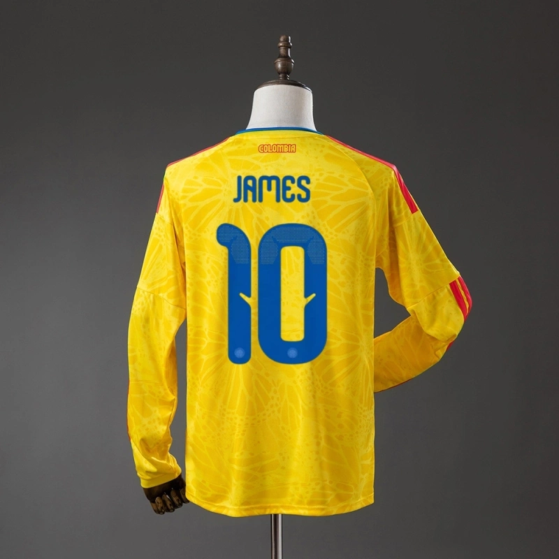 2026 Colombia World Cup Home Long Sleeve Jersey