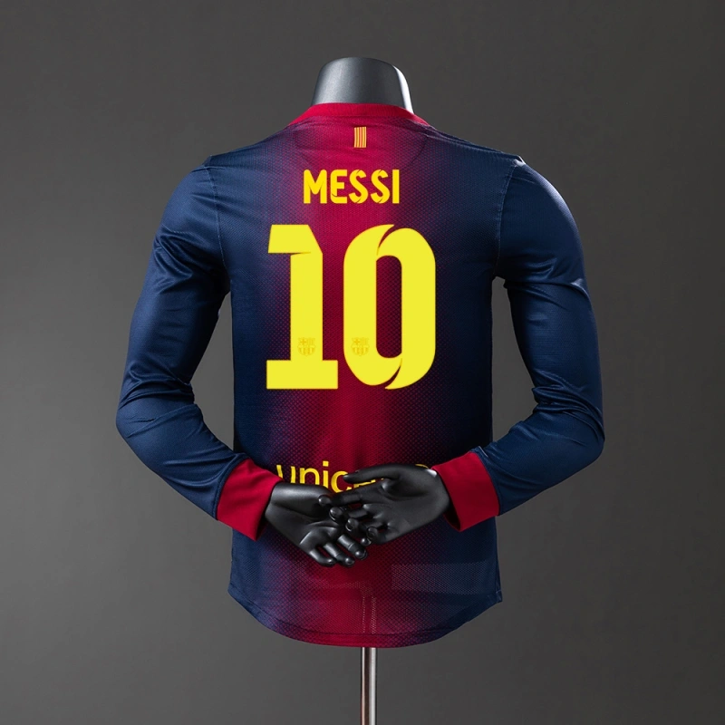 2012/13 Barcelona Long Sleeve Home Jersey Player Version