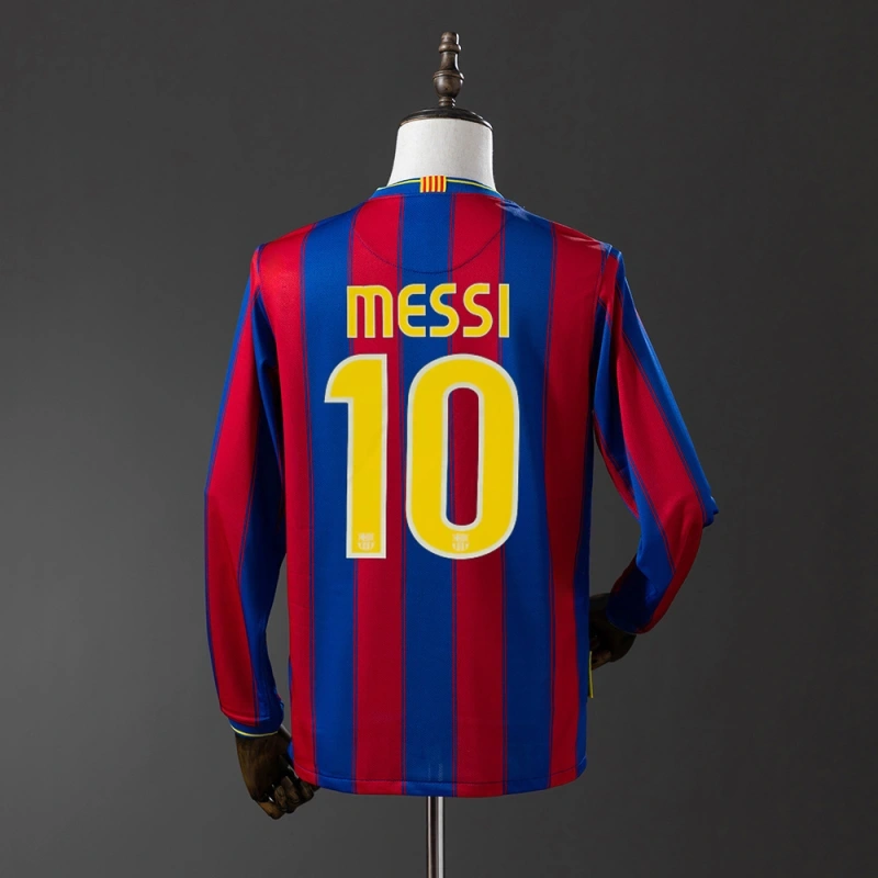 2009/10 Barcelona Long Sleeve Home Jersey
