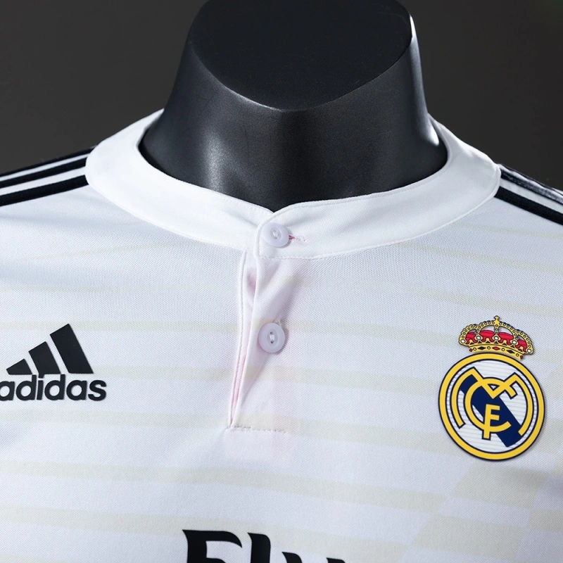 2014/15 Real Madrid Long Sleeve Home Jersey Player Version