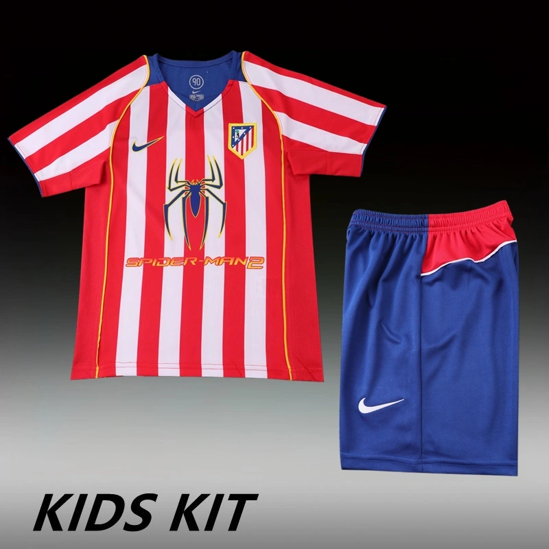 2004/05 Atletico De Madrid Home Kids Kit