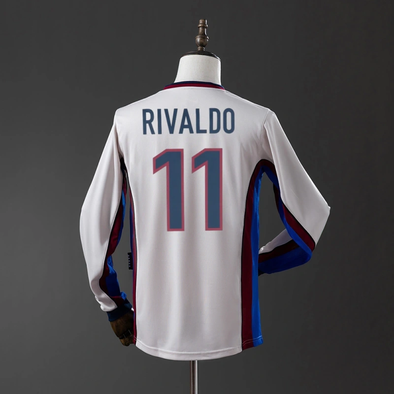 1998/99 Barcelona Long Sleeve Away Jersey